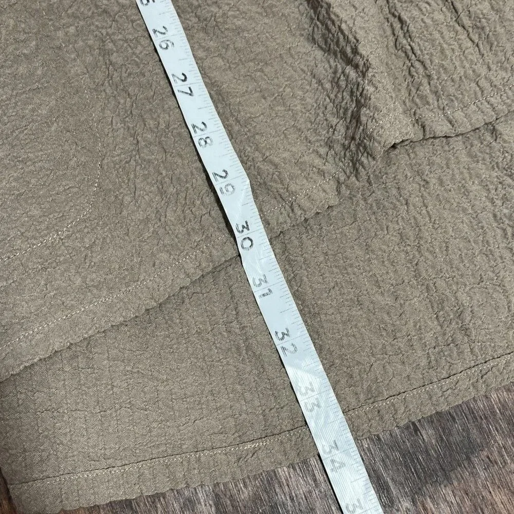 Ali Miles Boho Button Tunic Top Size XL Sleeveless Lagenlook Minimalist Pockets - Picture 6 of 11